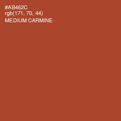#AB462C - Medium Carmine Color Image